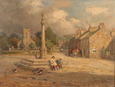 Lot 1116 - William Greaves (1852-1938) ''Market Place, Milnthorpe, Westmorland'' Signed, inscribed to...