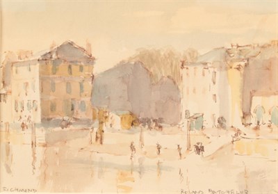 Lot 1142 - Roland Batchelor RWS (1889-1990)  ''Richmond'' Signed and inscribed, watercolour, 11.5cm by...