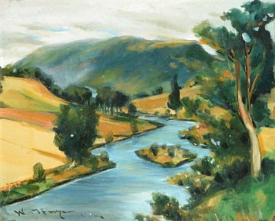 Lot 1148 - Follower of William Miller Frazer RSA (1864-1961) The river bend, Perthshire Bears signature,...