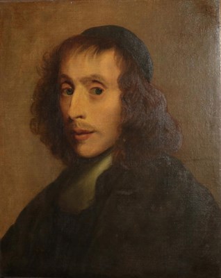 Lot 1166 - Follower of Ferdinand Bol (1616-1680) Portrait of a gentleman in black cap and white stock Oil...