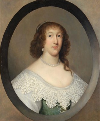 Lot 1167 - ~ Attributed to Cornelius Johnson (1593-1661) Dutch Portrait of the Hon. Penelope Noel...