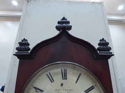 Lot 1516 - ~ A Gothic Style Mahogany Striking Wall Clock, signed Rennison, 12 Bridge St, Sunderland, circa...