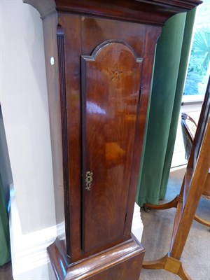 Lot 1526 - ~ A Mahogany Eight Day Longcase Clock with Rocking Eye Automata, 18th century, later case with...
