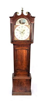 Lot 1557 - An Oak Eight Day Longcase Clock, signed J.Joyce Junr, Ruthin, circa 1810, swan neck pediment,...