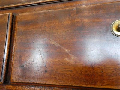 Lot 1739 - A George III Mahogany and Pine Sided Chest on Chest, circa 1800, the bold cornice above two...