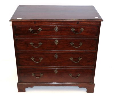 Lot 1766 - A Mahogany Bachelor's Chest, the moulded top above a pull-out brushing slide and four graduated...