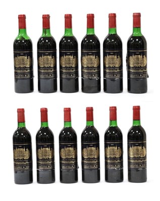 Lot 2015 - Château Palmer 1982 Margaux with Gallaire & Fils Négotiants labelling (twelve bottles) owc