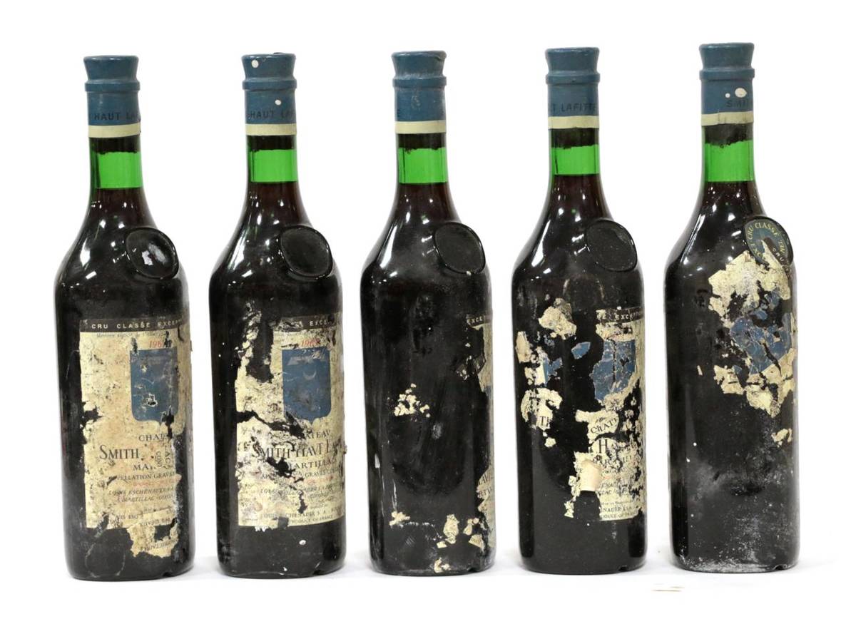 Lot 2016 - Château Smith Haut Lafite Martillac 1969 (five bottles) (a.f.)