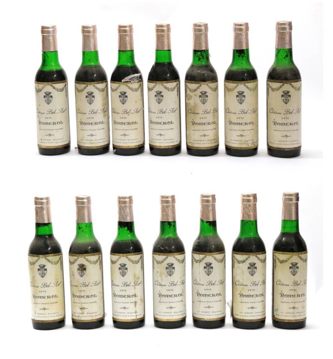 Lot 2020 - Château Bel-Air Pomerol 1970 (twelve half bottles)