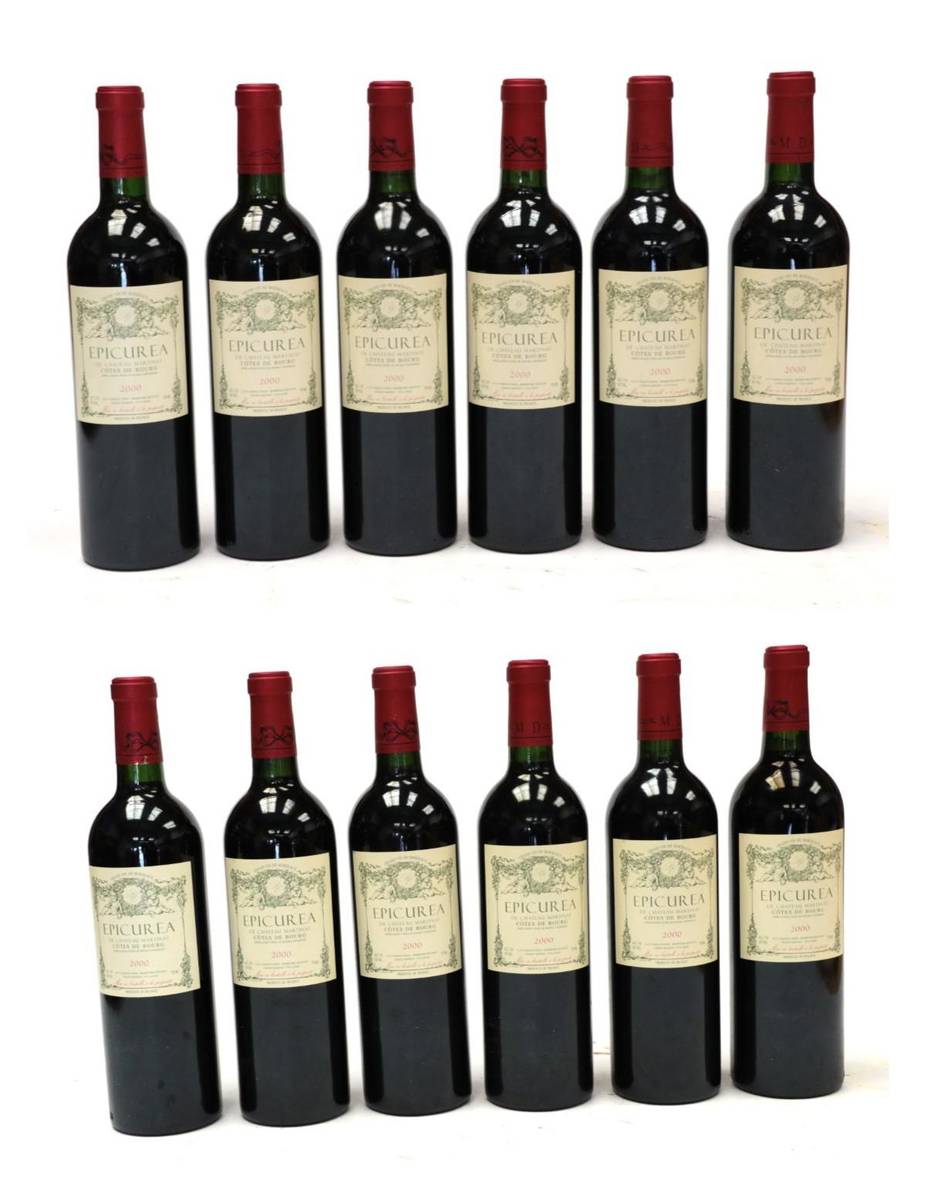 Lot 2040 - Château Martinat de Epicurea Cotes de Bourg 2000 (twelve bottles) owc
