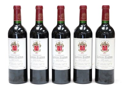 Lot 2045 - Château Langoa Barton Saint Julien 2001 (five bottles)