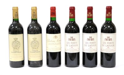 Lot 2050 - Les Forts de Latour Pauillac 1990 (three bottles), Château Gruard Larose Saint Julien 1996...