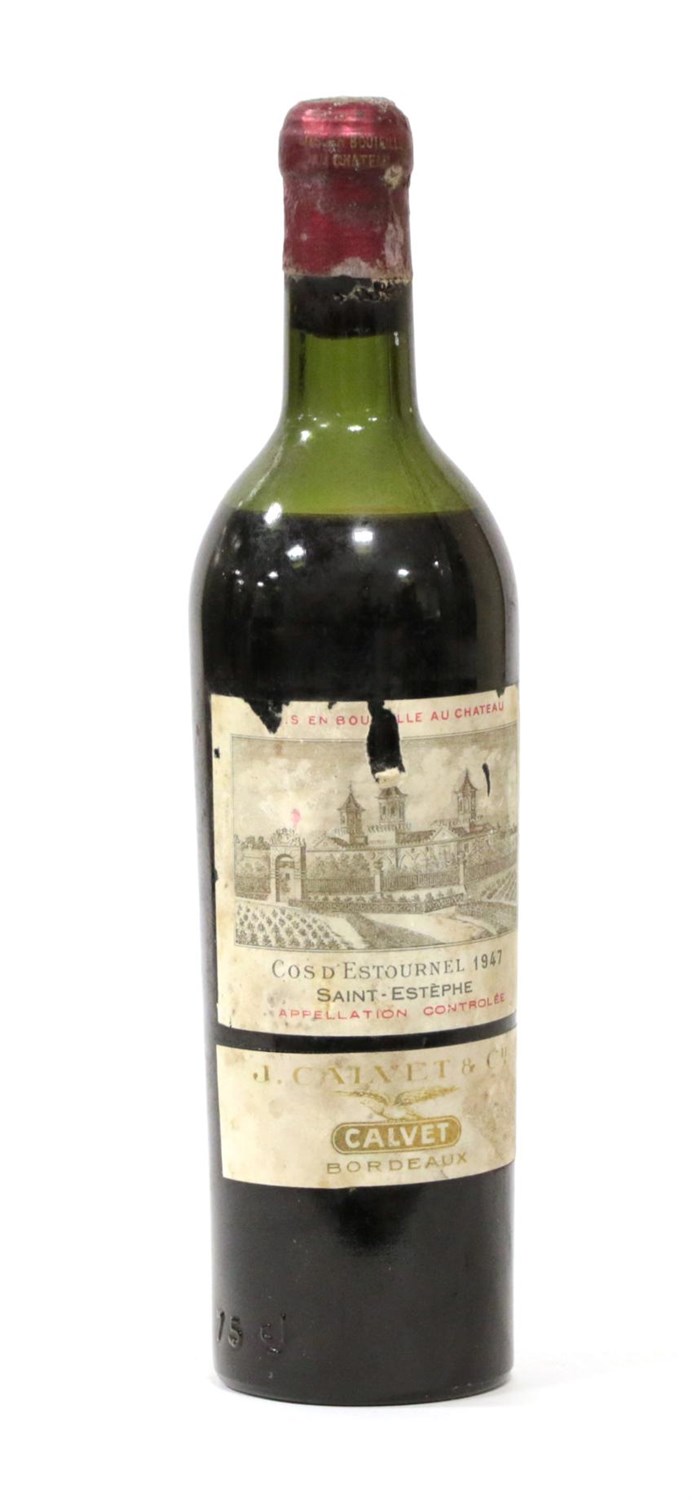 Lot 2057 - Château Cos d'Estournel 1947 Saint-Estephe (one bottle)