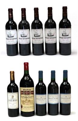 Lot 2063 - Château Beychevelle 2001 Saint-Julien (five bottles), Château Talbot 1999 Saint-Julien (one...