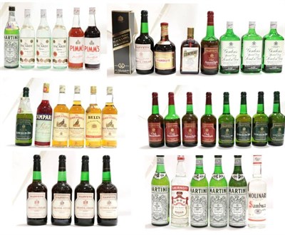 Lot 2121 - 38 Bottles of Spirits and Sherry to include Johnnie Walker Black Label