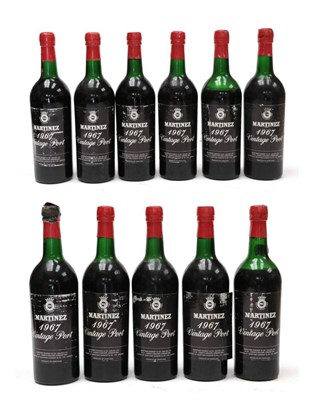 Lot 2127 - Martinez Vintage Port 1967 (eleven bottles)