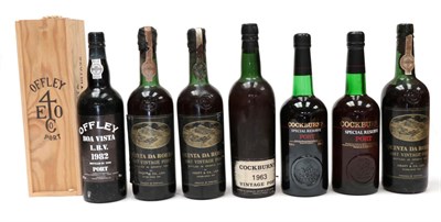 Lot 2128 - Cockburn's Vintage Port 1963 (one bottle), Cockburn's Special Reserve Port (two bottles),...