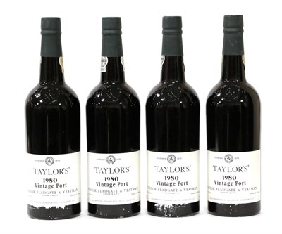 Lot 2129 - Taylors Vintage Port 1980 (four bottles)