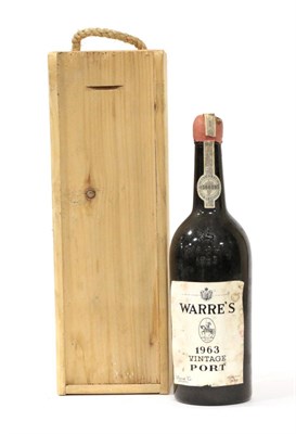 Lot 2145 - Warre's Vintage Port 1963 (one bottle)