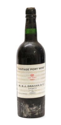 Lot 2149 - W.&J. Graham & Co. Vintage Port 1963 (one bottle)