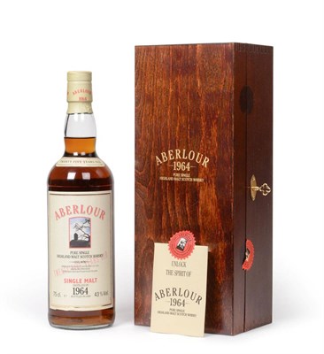 Lot 2151 - Aberlour 1964 Aged 25 Years, Aberlour, Banffshire. Bottled 1989, bottle no. 05571 of 10,000....