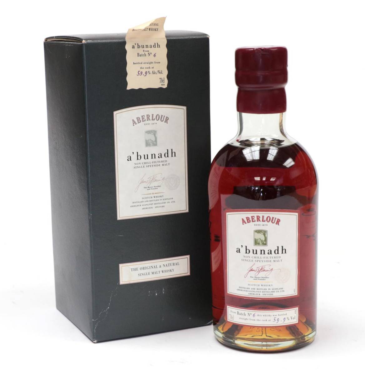 Lot 2153 - Aberlour A'bunadh Single Malt Whisky from Batch No.6, 59.9%, 70cl (one bottle)