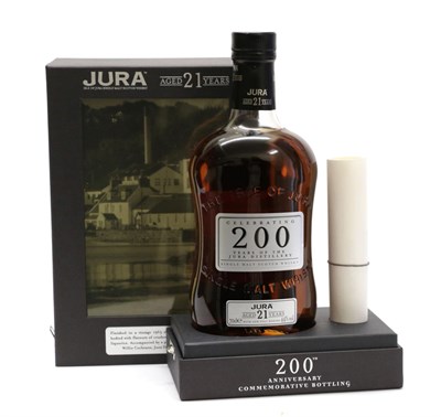 Lot 2159 - Isle of Jura Single Malt Scotch Whisky, aged 21 years, 200th anniversary commemorative...