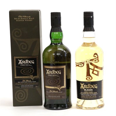 Lot 2170 - Ardbeg Corryvreckan Islay Single Malt, 57.1%, 70cl, in carton, Ardbeg Blasda Islay Single Malt,...