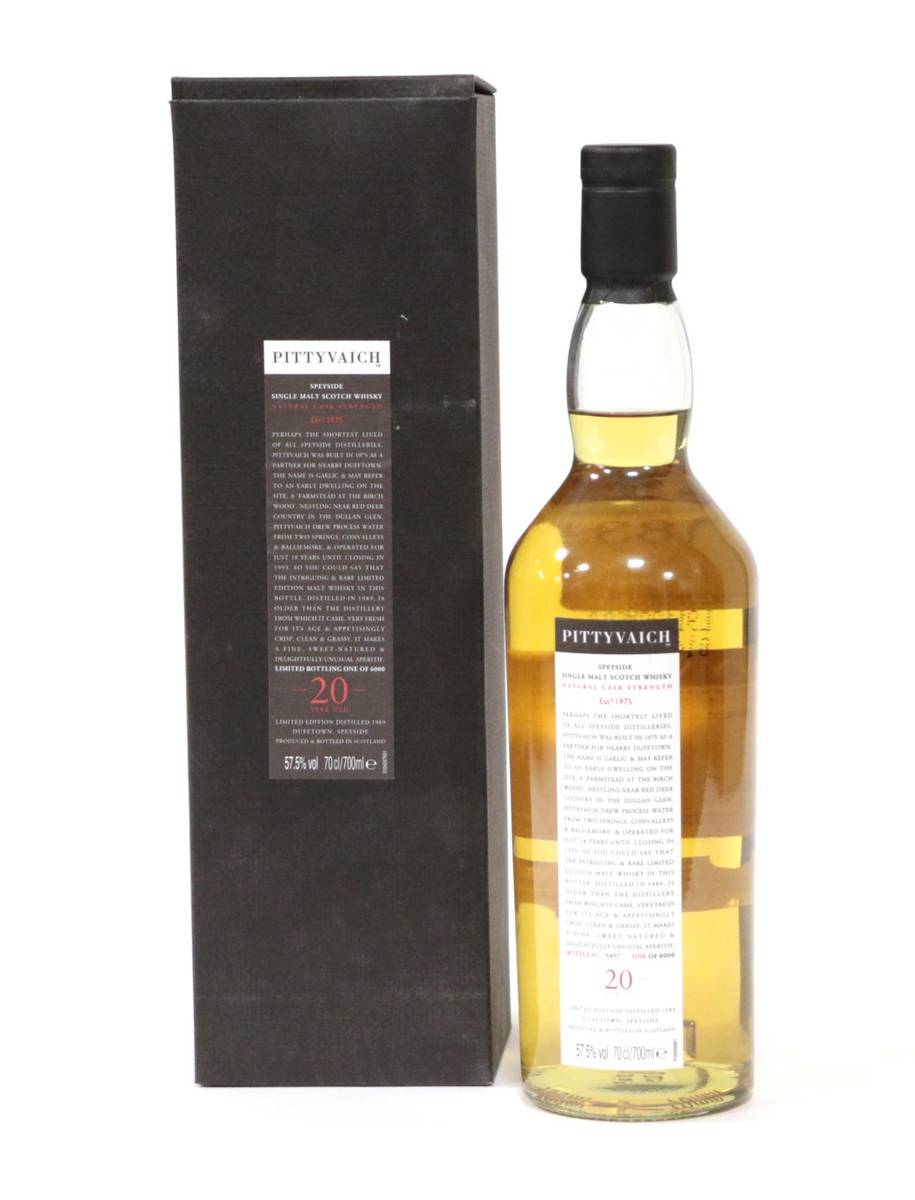 Lot 2183 - Pittyvaich 20 Year Old Speyside Single Malt Whisky, Limited Edition distilled 1989, in carton
