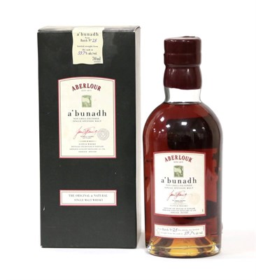 Lot 2187 - Aberlour A'bunadh Single Speyside Malt, Batch No. 28, 59.7%, 70cl, in carton