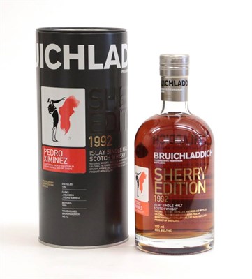 Lot 2188 - Bruichladdich Sherry Edition Series 2 Pedro Ximinez, distilled 1992, bottled 2009, in carton