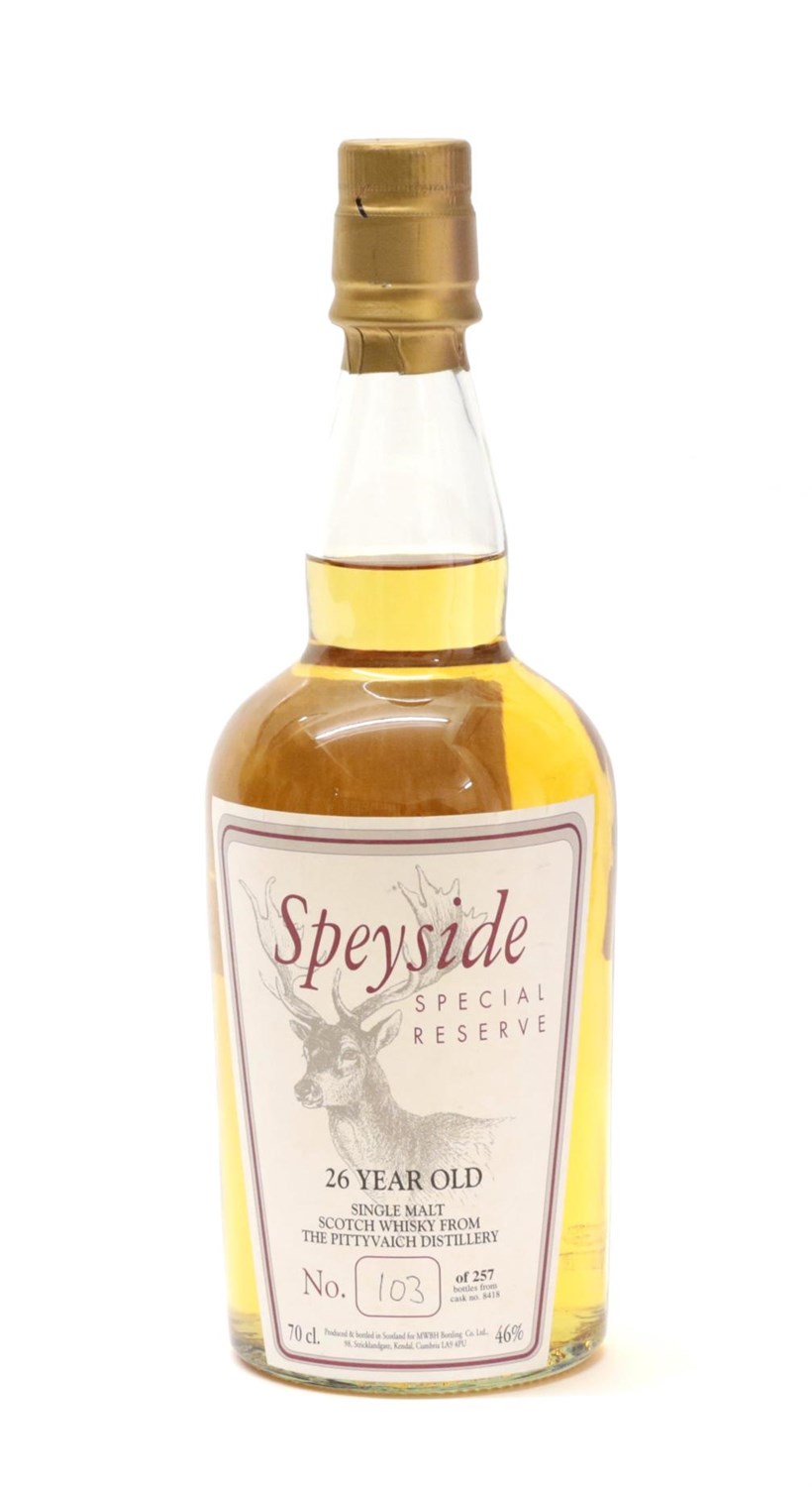 Lot 2192 - Speyside Special Reserve 26 Year Old Single Malt Whisky, bottle number 103 of 257, 46%, 70cl