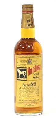 Lot 2203 - White Horse Whisky Old Bottling No.5663603, 70° proof, (probably late '50's) (one bottle)