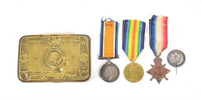 Lot 14 - A First World War Trio, comprising 1914-15 Star, British War Medal and Victory Medal, awarded...