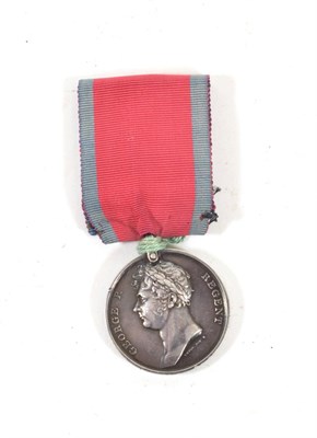 Lot 20 - A Waterloo Medal, 1815, name erased, with later suspender
