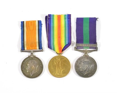 Lot 24 - A First World War Pair of British War Medal and Victory Medal and a General Service Medal...