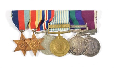 Lot 32 - A Second World War/Korea Group of Six Medals, awarded to 853058 W.O.CL.2. J..R.STONE. R.E.M.E.,...