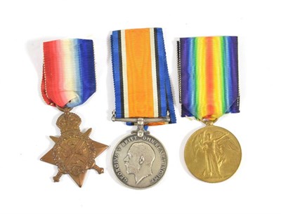 Lot 35 - A First World War Trio, of 1914 Star, British War Medal and Victory Medal, awarded to 8599 PTE....
