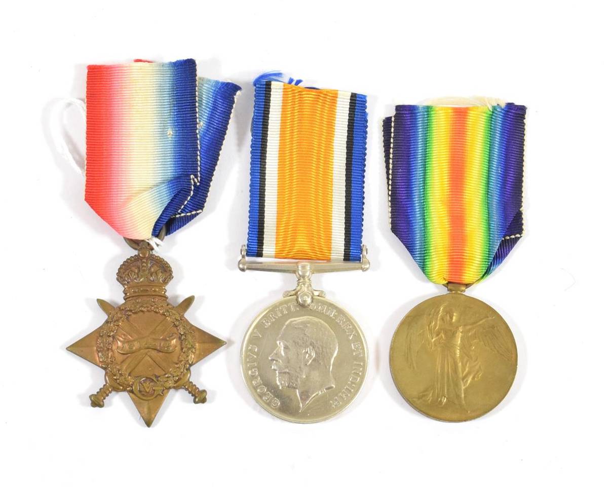 Lot 38 - A First World War South Africa Allied Forces Trio, of 1914-15 Star, British War Medal and...