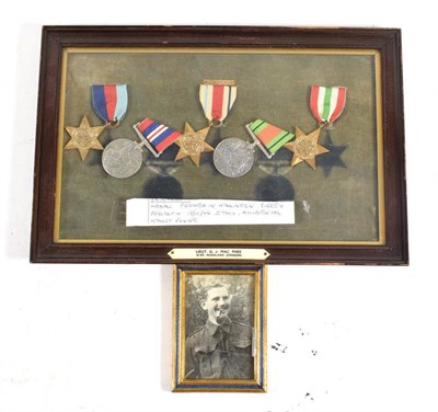 Lot 51 - A Second World War Casualty Group of Five Medals, awarded to Lieutenant G J Mac Phee, 51st Highland
