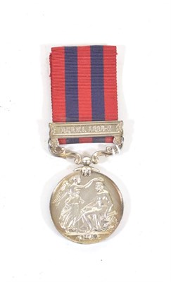 Lot 53 - An India General Service Medal, 1854-95, with Burma 1885-7 clasp,  to 490 Pte. J. Owens 2d. Bn....