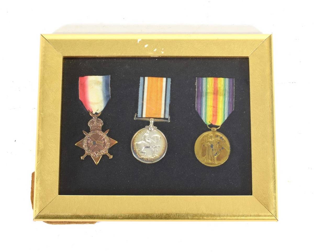 Lot 56 - A First World War Trio, comprising 1914-15 Star, British War Medal and Victory Medal, to 69197...