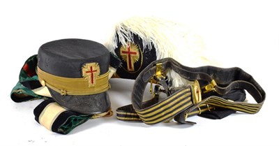 Lot 57 - A Collection of Early 20th Century US Knights Templar Regalia by the Henderson-Ames Co., Kalamazoo