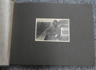 Lot 159 - 'Fur Erinnerung an mein Dienstseit Panzer Abw. Abt.1' - a Waffen-SS Photograph Album,...