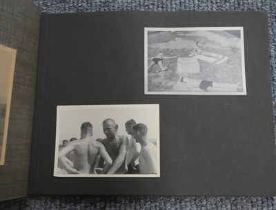 Lot 159 - 'Fur Erinnerung an mein Dienstseit Panzer Abw. Abt.1' - a Waffen-SS Photograph Album,...