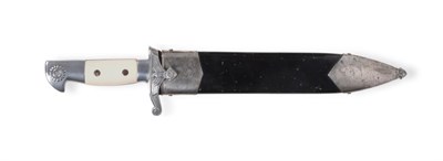 Lot 226 - A German Third Reich TeNo Enlisted Man's Hewer, the 25cm falchion type steel blade with a...