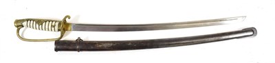 Lot 255 - A Chinese Military Parade Sabre, the 62cm machine made steel blade with a narrow fuller to the back