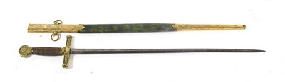 Lot 281 - An Early 19th Century Masonic Sword, the 51cm diamond section steel blade stamped at the...