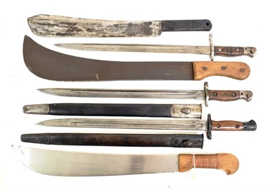 Lot 282 - A Second World War British Military Issue Machete, the blade stamped S & J KITCHIN LTD., SHEFFIELD