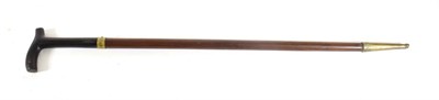 Lot 288 - A 19th Century Argentinian Malacca Sword Stick, the 60cm single edge fullered steel blade...